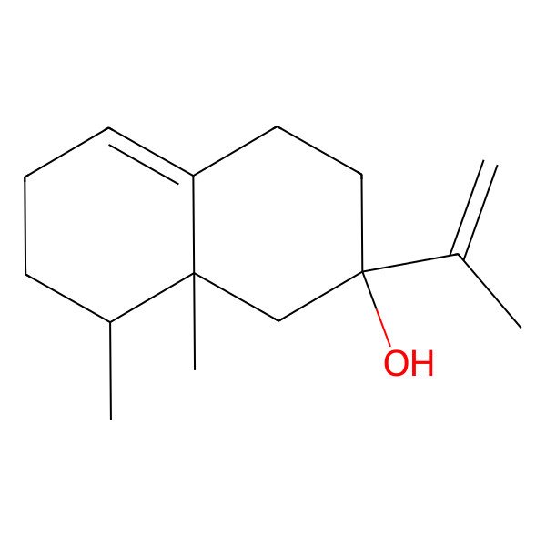 2D Structure of (2S,8S,8aR)-8,8a-dimethyl-2-prop-1-en-2-yl-1,3,4,6,7,8-hexahydronaphthalen-2-ol 2D Structure of (2S,8S,8aR)-8,8a-dimethyl-2-prop-1-en-2-yl-1,3,4,6,7,8-hexahydronaphthalen-2-ol
