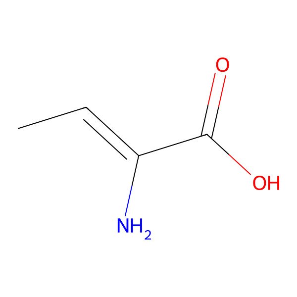 2D Structure of (2Z)-2-aminobut-2-enoic acid