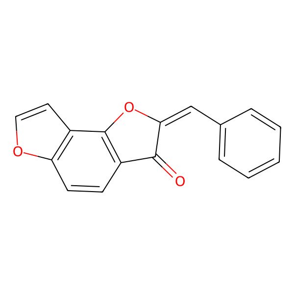 2D Structure of (2Z)-2-benzylidenebenzo[1,2-b:3,4-b']difuran-3(2H)-one