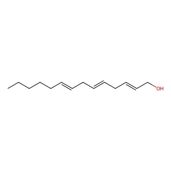 2D Structure of (2Z,5Z,8Z)-Tetradeca-2,5,8-Trien-1-Ol