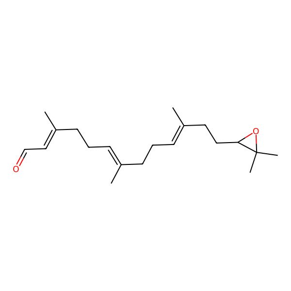 2D Structure of (2Z,6E,10E)-13-[(2S)-3,3-dimethyloxiran-2-yl]-3,7,11-trimethyltrideca-2,6,10-trienal