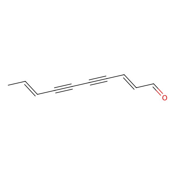 2D Structure of (2Z,8Z)-deca-2,8-dien-4,6-diynal