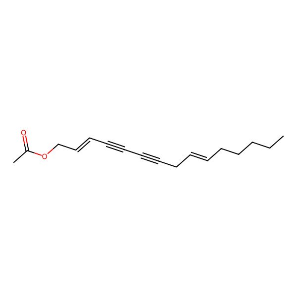 2D Structure of [(2Z,9Z)-pentadeca-2,9-dien-4,6-diynyl] acetate