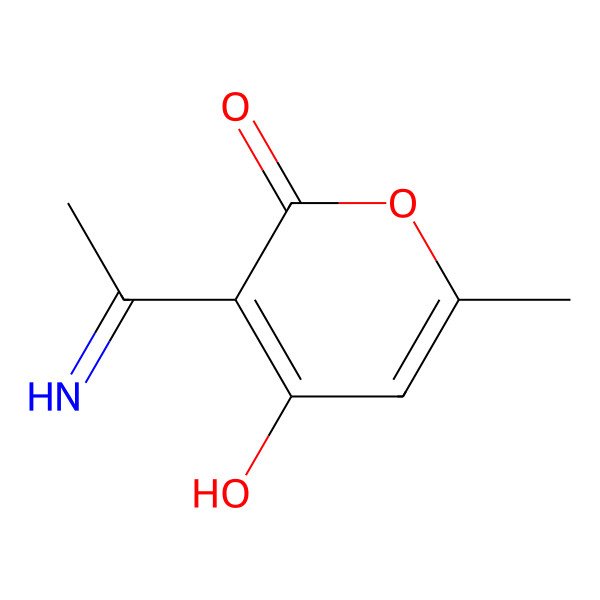 2D Structure of 3-(1-Aminoethylidene)-6-methyl-2h-pyran-2,4(3h)-dione