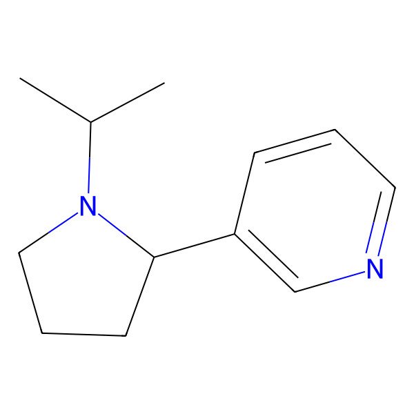 2D Structure of 3-(1-Isopropyl-pyrrolidin-2-yl)-pyridine