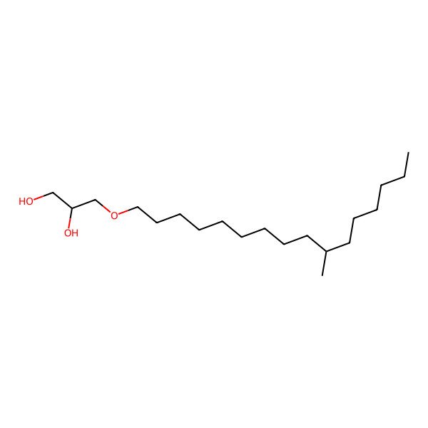 2D Structure of 3-(10-Methylhexadecoxy)propane-1,2-diol