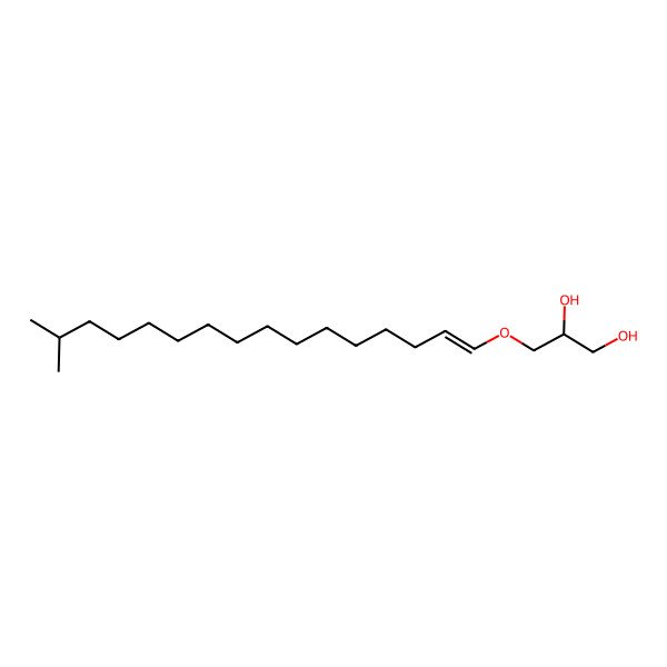 2D Structure of 3-(15-Methylhexadec-1-enoxy)propane-1,2-diol