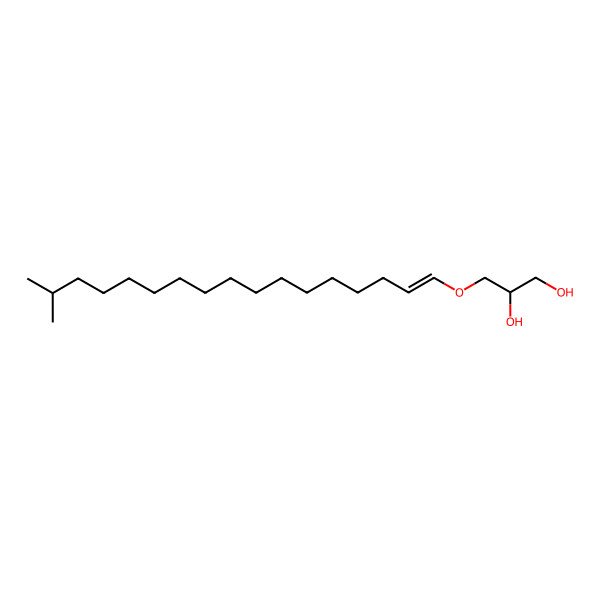 2D Structure of 3-(16-Methylheptadec-1-enoxy)propane-1,2-diol