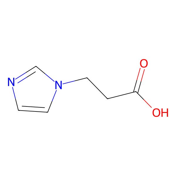 2D Structure of 3-(1H-imidazol-1-yl)propanoic acid