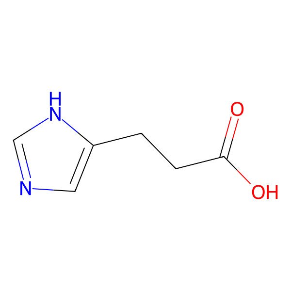 2D Structure of 1H-Imidazole-5-propanoic acid