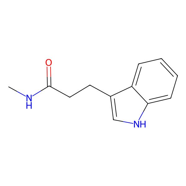 2D Structure of 3-(1H-indol-3-yl)-N-methylpropanamide