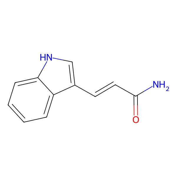 2D Structure of 3-(1H-indol-3-yl)prop-2-enamide