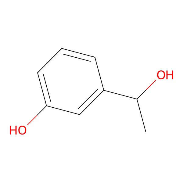 2D Structure of 3-[(1S)-1-hydroxyethyl]phenol