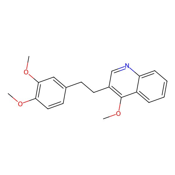 2D Structure of 3-[2-(3,4-Dimethoxyphenyl)ethyl]-4-methoxyquinoline