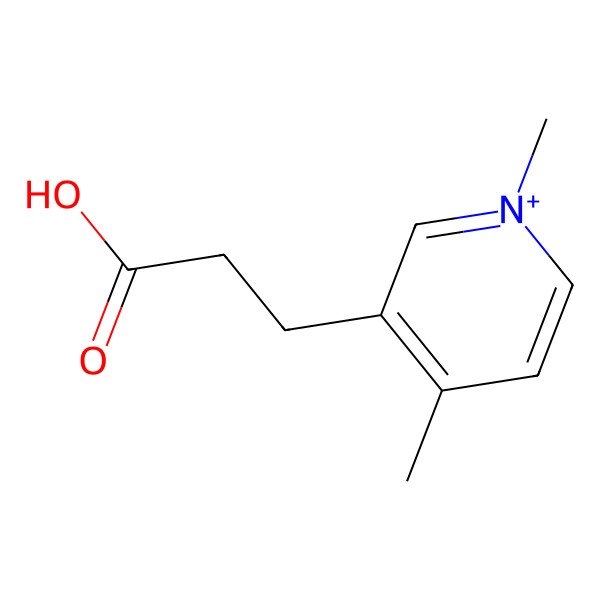 2D Structure of 3-(2-Carboxyethyl)-1,4-dimethylpyridinium