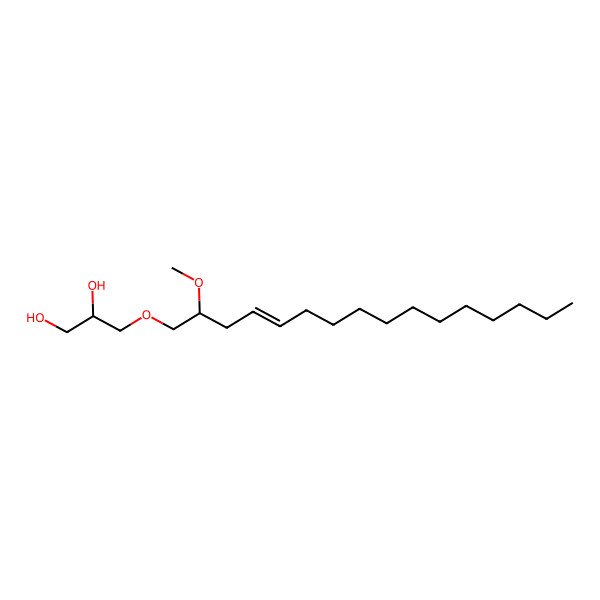 2D Structure of 3-(2-Methoxyhexadec-4-enoxy)propane-1,2-diol