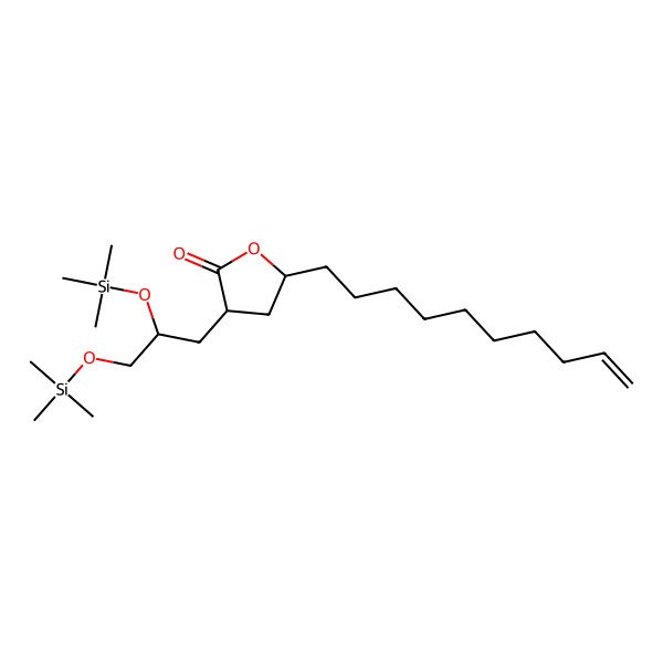 2D Structure of 3-[2,3-Bis(trimethylsilyloxy)propyl]-5-dec-9-enyloxolan-2-one
