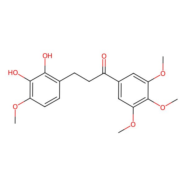 2D Structure of 3-(2,3-Dihydroxy-4-methoxyphenyl)-1-(3,4,5-trimethoxyphenyl)propan-1-one
