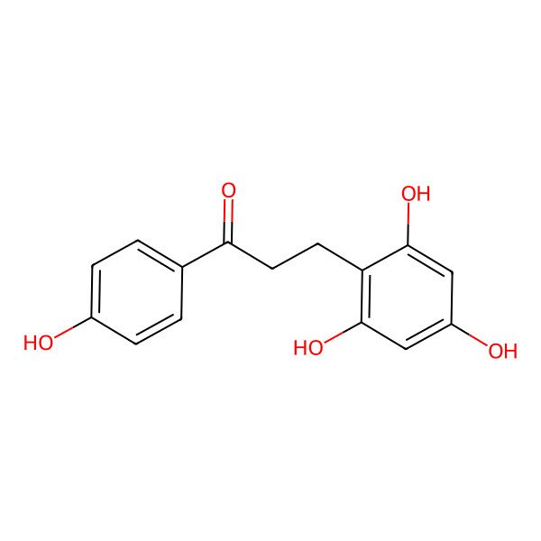 2D Structure of 3-(2,4,6-Trihydroxyphenyl)-1-(4-hydroxyphenyl)-propan-1-one