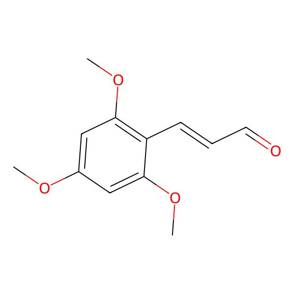 2D Structure of 3-(2,4,6-Trimethoxyphenyl)prop-2-enal 2D Structure of 3-(2,4,6-Trimethoxyphenyl)prop-2-enal