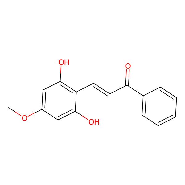 2D Structure of 3-(2,6-Dihydroxy-4-methoxyphenyl)-1-phenylprop-2-en-1-one