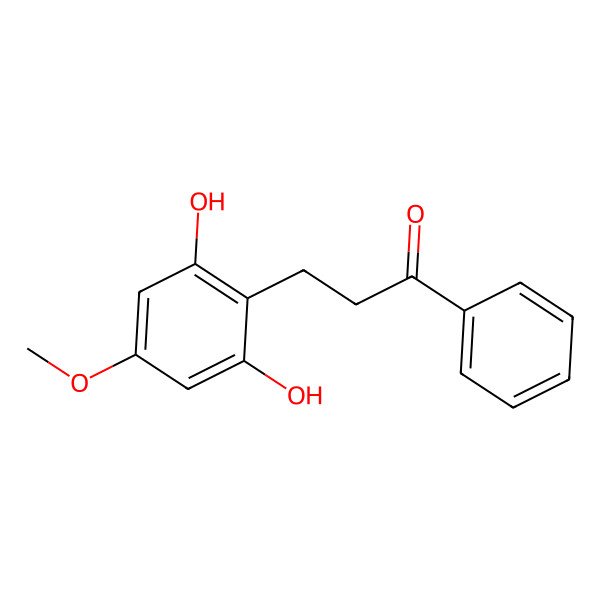 2D Structure of 3-(2,6-Dihydroxy-4-methoxyphenyl)-1-phenylpropan-1-one