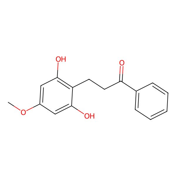 2D Structure of 3-(2,6-Dihydroxy-4-methoxyphenyl)-1-phenylpropan-1-one 2D Structure of 3-(2,6-Dihydroxy-4-methoxyphenyl)-1-phenylpropan-1-one
