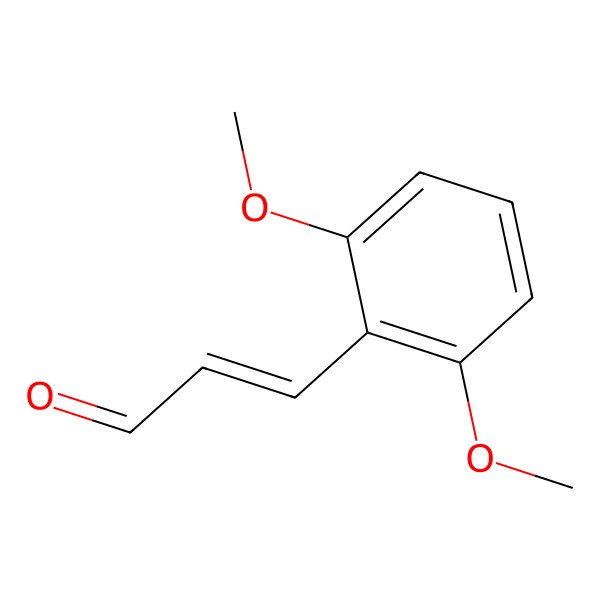 2D Structure of 3-(2,6-Dimethoxyphenyl)prop-2-enal 2D Structure of 3-(2,6-Dimethoxyphenyl)prop-2-enal