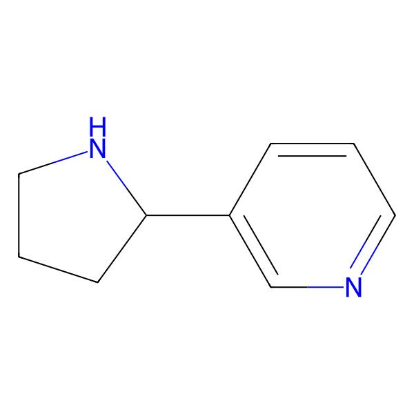 2D Structure of 3-[(2S)-pyrrolidin-2-yl]pyridine
