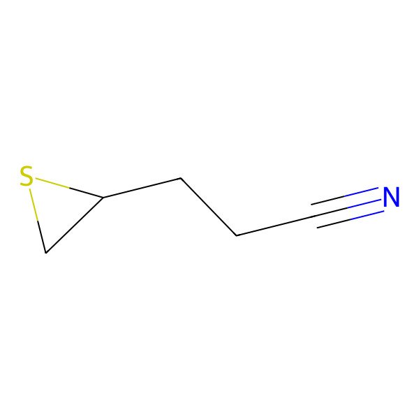 2D Structure of 3-[(2S)-thiiran-2-yl]propanenitrile
