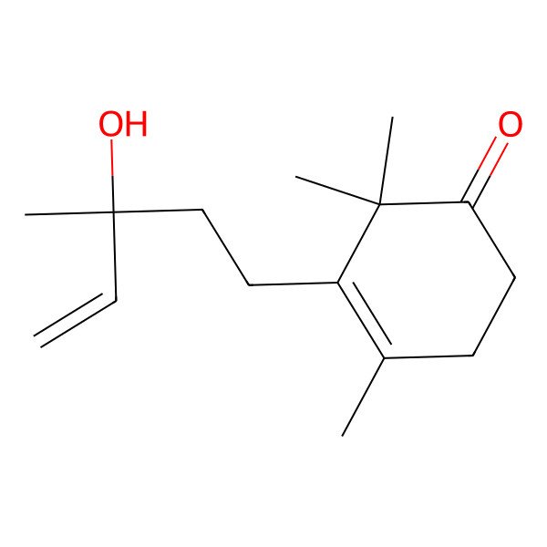 2D Structure of 3-(3-Hydroxy-3-methylpent-4-enyl)-2,2,4-trimethylcyclohex-3-en-1-one