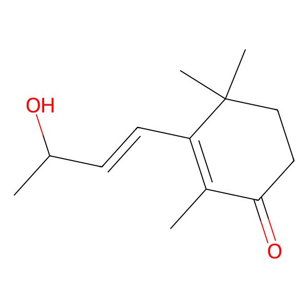 2D Structure of 3-(3-Hydroxybut-1-en-1-yl)-2,4,4-trimethylcyclohex-2-en-1-one