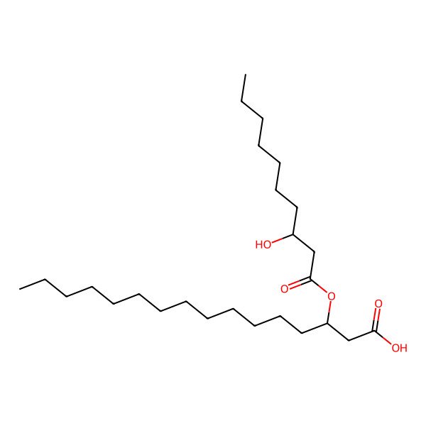 2D Structure of 3-(3'-Hydroxydecanoyloxy)hexadecenoic acid