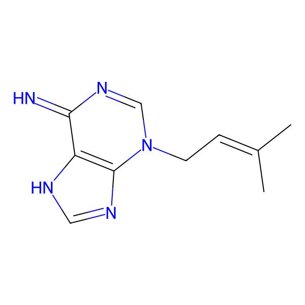 2D Structure of 3-(3-methylbut-2-en-1-yl)-3H-purin-6-amine