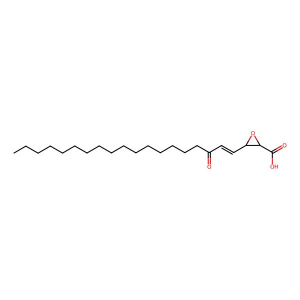 2D Structure of 3-(3-Oxononadec-1-enyl)oxirane-2-carboxylic acid