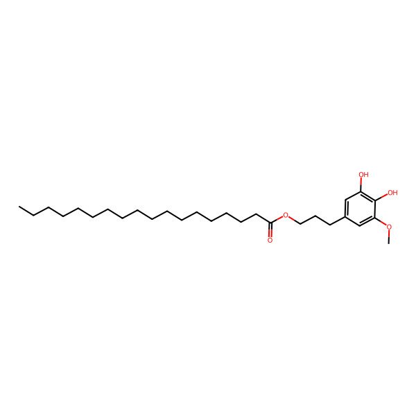 2D Structure of 3-(3,4-Dihydroxy-5-methoxyphenyl)propyl octadecanoate