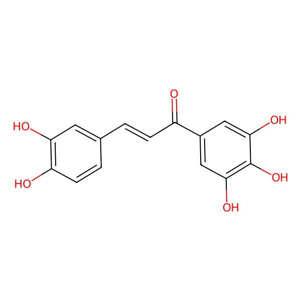 2D Structure of 3-(3,4-Dihydroxyphenyl)-1-(3,4,5-trihydroxyphenyl)prop-2-en-1-one