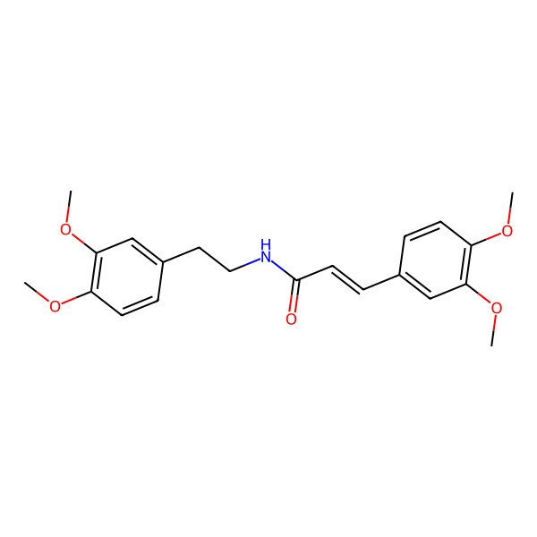 2D Structure of 3-(3,4-Dimethoxyphenyl)-N-(2-(3,4-dimethoxyphenyl)ethyl)-2-propenamide