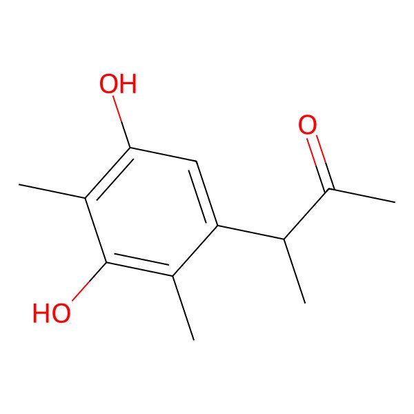2D Structure of 3-(3,5-Dihydroxy-2,4-dimethylphenyl)butan-2-one