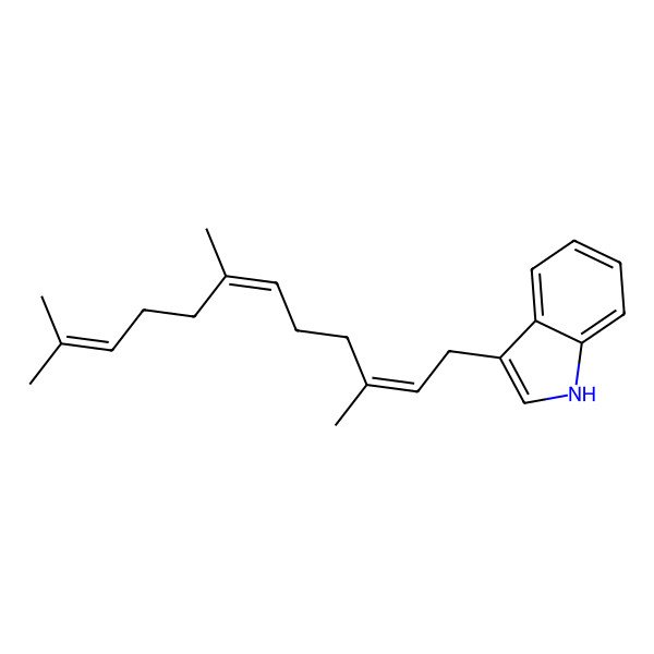 2D Structure of 3-(3,7,11-trimethyldodeca-2,6,10-trienyl)-1H-indole 2D Structure of 3-(3,7,11-trimethyldodeca-2,6,10-trienyl)-1H-indole