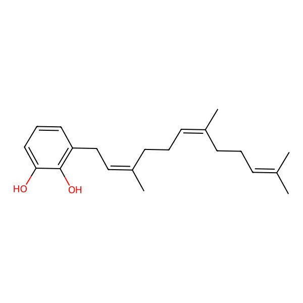 2D Structure of 3-(3,7,11-Trimethyldodeca-2,6,10-trienyl)benzene-1,2-diol