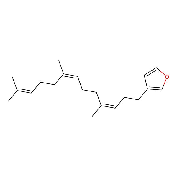 2D Structure of 3-[(3E,7E)-4,8,12-trimethyltrideca-3,7,11-trienyl]furan