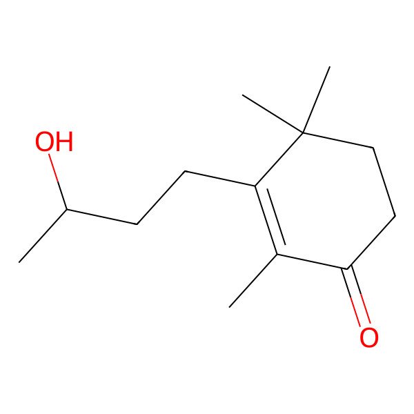 2D Structure of 3-[(3S)-3-hydroxybutyl]-2,4,4-trimethylcyclohex-2-en-1-one