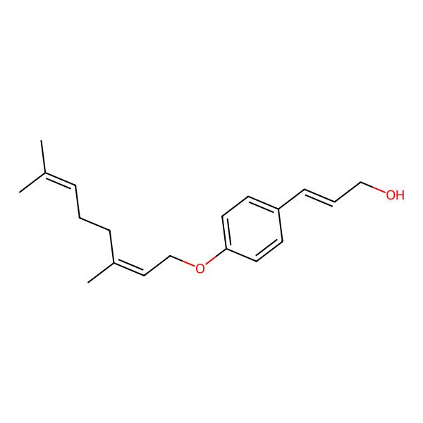 2D Structure of 3-[4-(3,7-Dimethylocta-2,6-dienoxy)phenyl]prop-2-en-1-ol