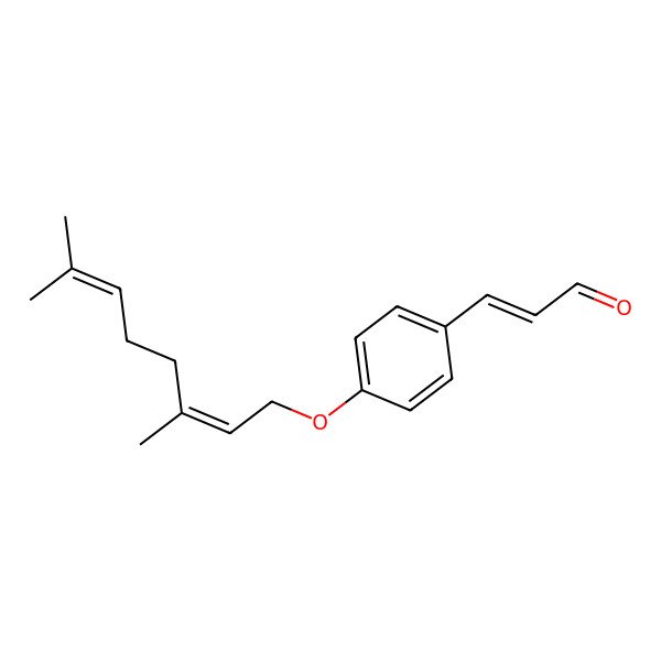 2D Structure of 3-[4-(3,7-Dimethylocta-2,6-dienoxy)phenyl]prop-2-enal