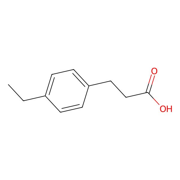2D Structure of 3-(4-ethylphenyl)propanoic Acid