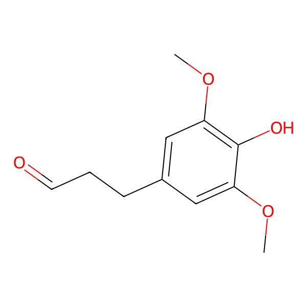 2D Structure of 3-(4-Hydroxy-3,5-dimethoxyphenyl)propanal
