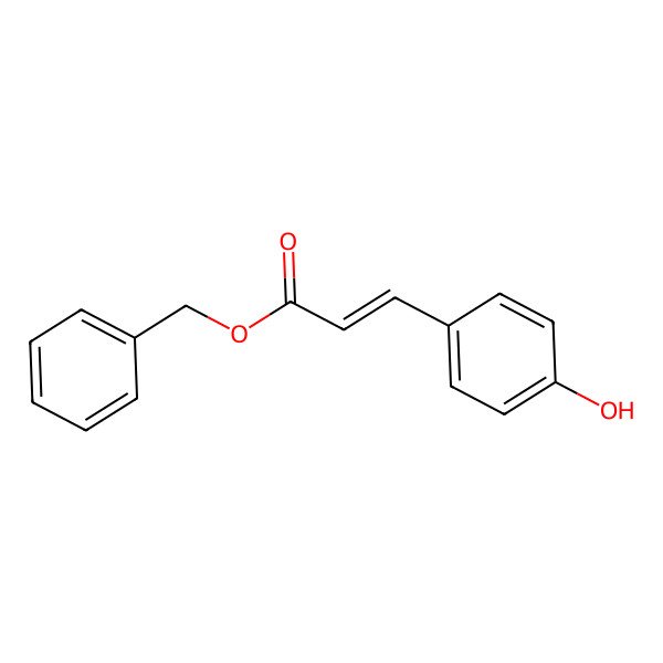 2D Structure of 3-(4-Hydroxy-phenyl)-acrylic acid benzyl ester