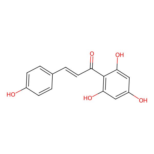 2D Structure of 3-(4-Hydroxyphenyl)-1-(2,4,6-trihydroxyphenyl)prop-2-en-1-one