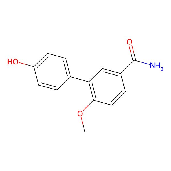 2D Structure of 3-(4-Hydroxyphenyl)-4-methoxybenzamide